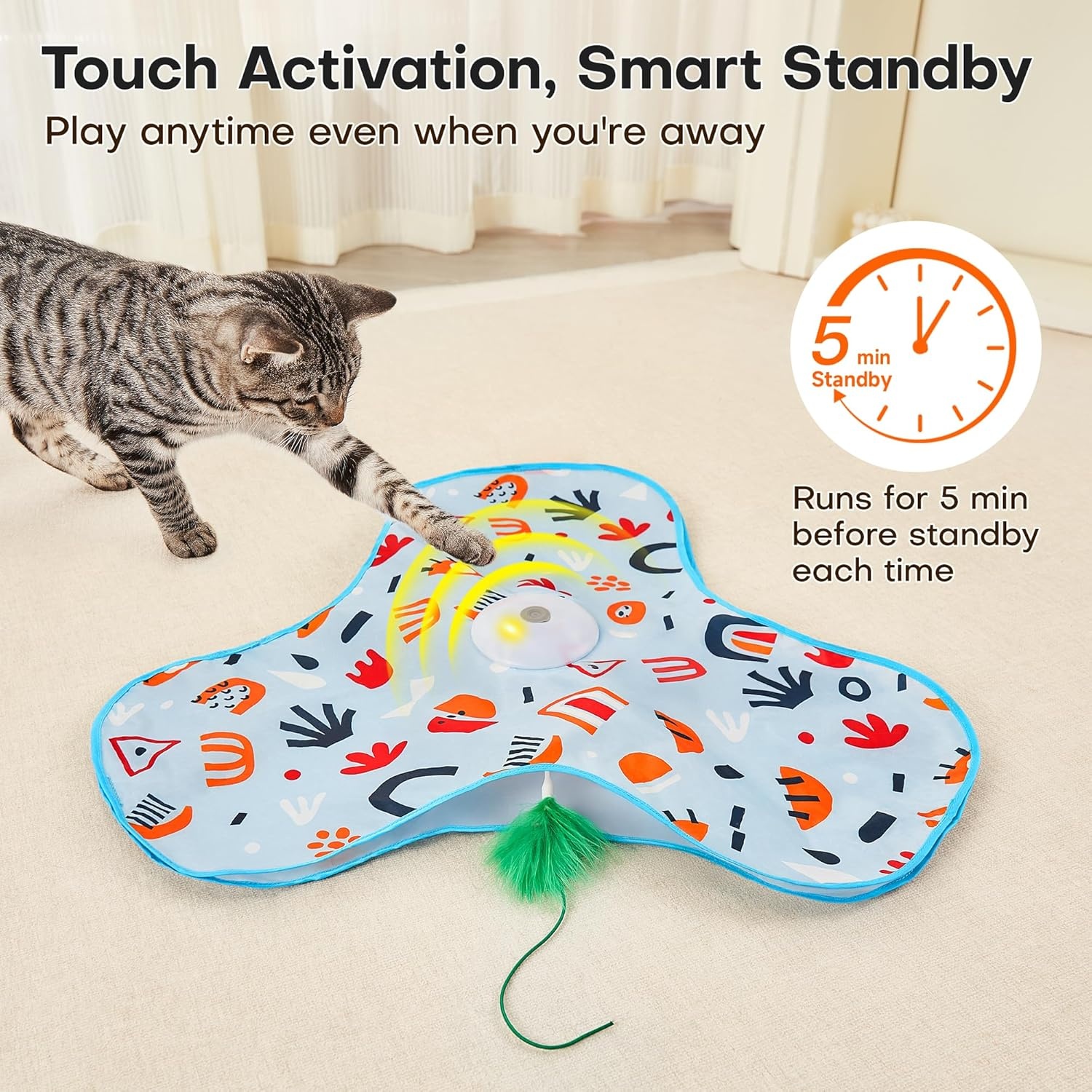 image:imagePotaroma Hide and Seek Interactive Cat ToysFloral Cover