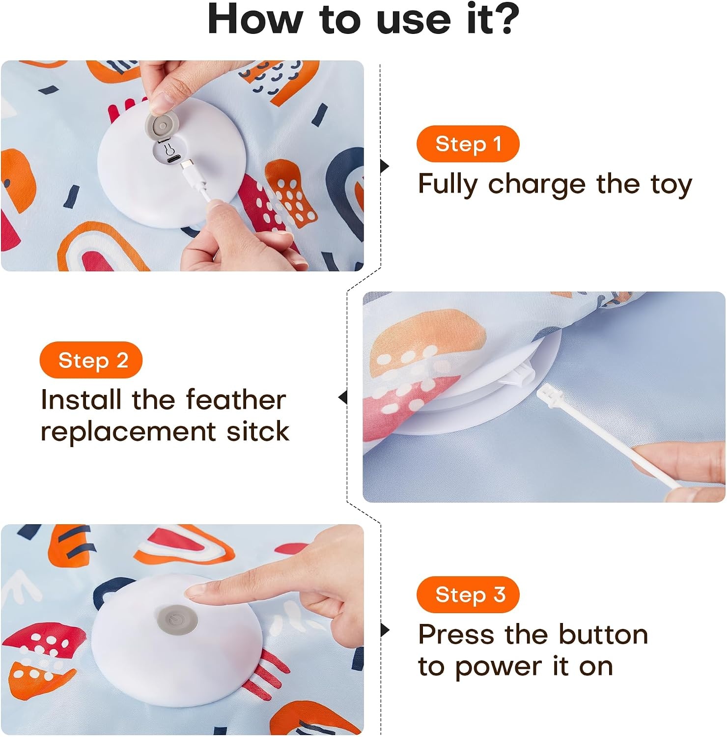 image:imagePotaroma Hide and Seek Interactive Cat ToysFloral Cover