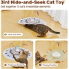 Potaroma Cat Toys Chargeable, 3in1 Hide and Seek, Interactive Fun(Minimalistic Bohemian)