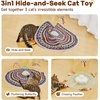 Potaroma Cat Toys Chargeable, 3in1 Hide and Seek, Interactive Fun(Vibrant Bohemian)