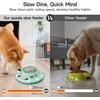 Potaroma Dog Puzzle Toy 2 Levels, Slow Feeder, Pup Food Treat Feeding Dispenser for IQ Training and Entertainment for All Breeds 4.2 Inch Height(Green White)