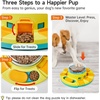 Potaroma Dog Puzzle Toy 2 Levels, Slow Feeder, Pup Food Treat Feeding Dispenser for IQ Training and Entertainment for All Breeds 4.2 Inch Height(Yellow Blue)