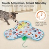Potaroma Hide and Seek Interactive Cat Toys(Floral Cover)