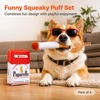 Potaroma Squeaky Dog Toys 4 Pack, Funny Plush Sticks for Small Medium Dogs