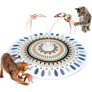 Potaroma Cat Toys Chargeable, 3in1 Hide and Seek, Interactive Fun(Minimalistic Bohemian)