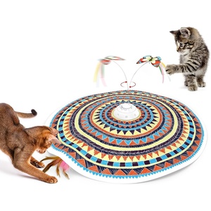 Potaroma Cat Toys Chargeable, 3in1 Hide and Seek, Interactive Fun(Vibrant Bohemian)